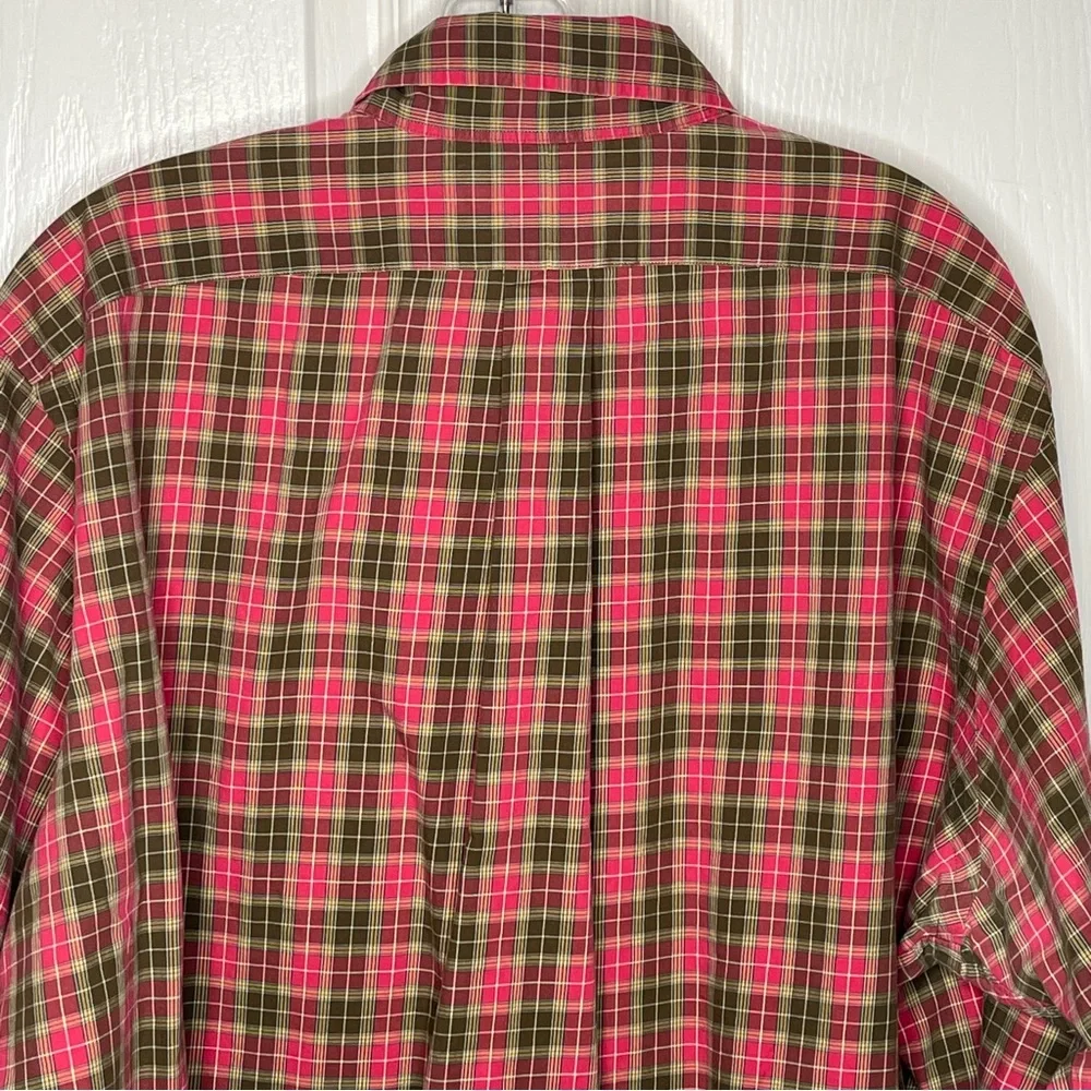 Polo Ralph Lauren Sz XL Plaid Check Classic Fit Button Down Shirt Long Sleeve
